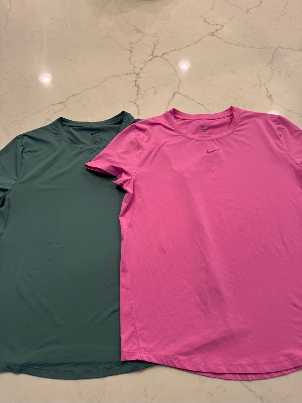 Nike Women’s Short-Sleeve Tees — Pink & Green